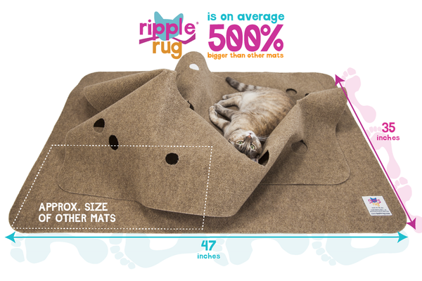 SNUGGLYCAT Ripple Rug Cat Activity Play Mat 