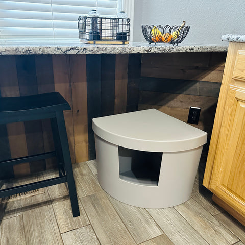 Kitangle Modern Cat Litter Box Corner Kitty ZenByCat