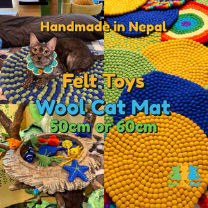 Felt Toy/Wool Cat Mat