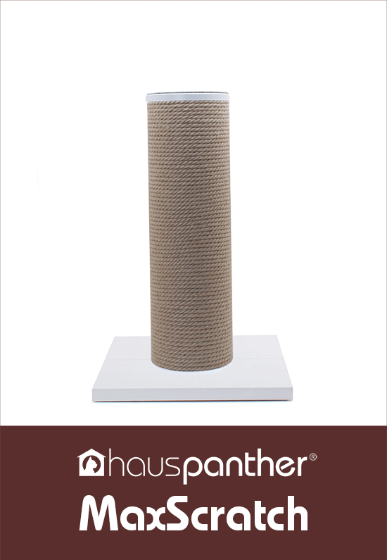 Hauspanther MaxScratch Oversized Sisal Cat Scratcher & Perch ZenByCat